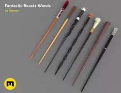 Wands from Fantastic Beasts 3D print model