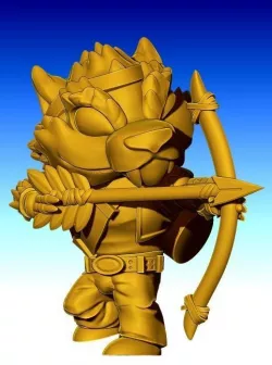 wolf archer 3D print model