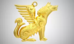 Wolf Necklace 3D print model