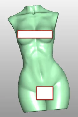 Woman Body Resized  3D print model