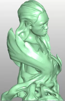 Woman flower 3D print model