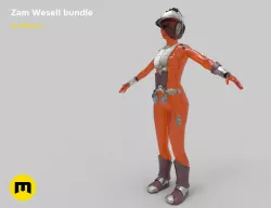 Zam Wesell bundle 3D print model