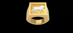 Zodiac LEO ring 3D print model