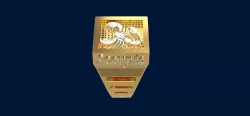 Zodiac SCORPIO ring 3D print model