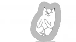 Zumiez Cat Stencil 3D print model