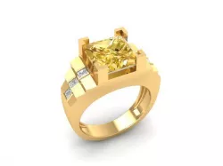 1077 Diamond Men Ring 3D print model