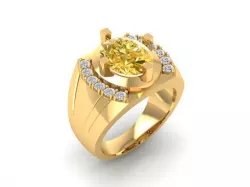 1079 Diamond Men Ring 3D print model