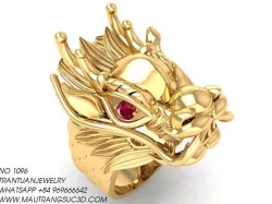 1096 Dragon Ring 3D print model