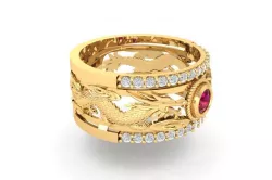 1106 Dragon Ring 3D print model