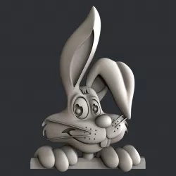 3d STL models for CNC or 3d printer Bunny 3D print model