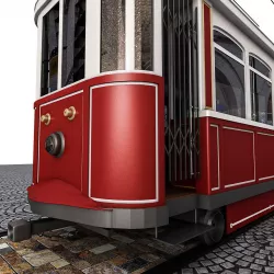 3D tram model 3D model