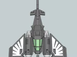 6mm DarkClaw Sci-Fi Fighter-Bomber 3D print model
