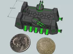 6mm DeathBot War-Barge 3D print model