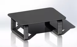 Adjustable monitor stand 3D print model