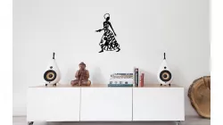 African woman wall art 3D print model