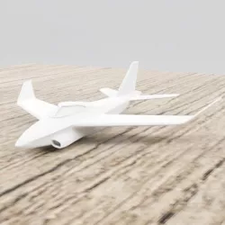 Aircraft concept for 3dprint 3D print model
