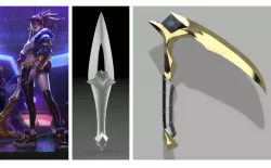 Akali KDA s Kunai  Kama 3D PRINTING FILES cosplay 3D print model