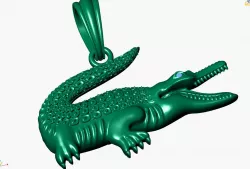 alligator pendant  3D print model