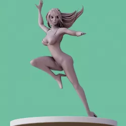 Anime Figure Girl ballet dancer STL 3D print model 3D print model