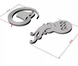 Aquarius pendant 3D print model