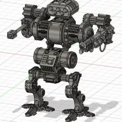 Armored robot mecha  - Goliath 3D print model