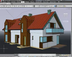 AutoCAD Architecture 3D building 001 in dwg format 3D model