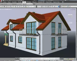 AutoCAD Architecture 3D building nr 002 in dwg format 3D model