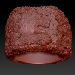 Bear Ring 3D print model