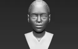 Beyonce Knowles bust 3D printing ready stl obj formats 3D print model