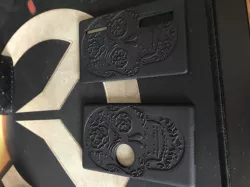 billet box pannel with skull 3D print model