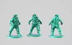 Bold zombie 3D print model