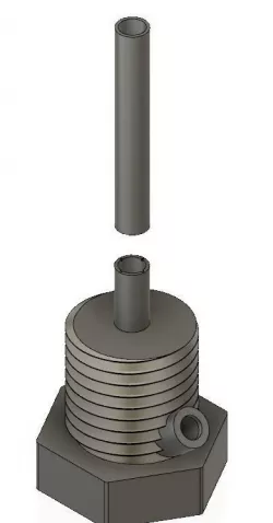 Bolt Bong 3D print model
