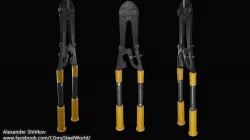 Bolt Cutter  - PBR Game Ready Low-poly  3D model