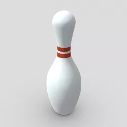 Bowling Pin Low-poly  3D model