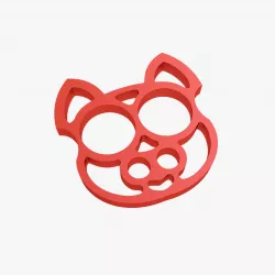 Brass knuckles cat 3D print model