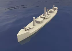 Brazilian Ironclad Lima Barros 3D print model