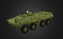BTR-80 Game ready 3d model Low-poly  3D model