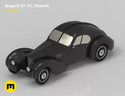 Bugatti 57cs atlantic 3D print model