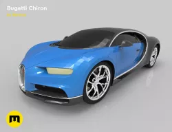 Bugatti chiron 3D print model
