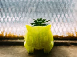 Bulbasaur Planter with Sloped Drainage
