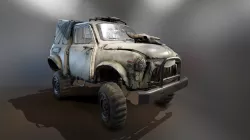 Bull car Low-poly  3D model
