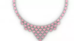 Cabochon stone necklace 3D print model