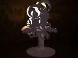 Candlestick - Christmas candles 3D print model