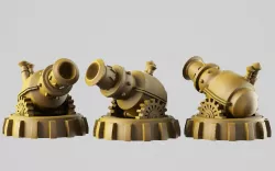 Cannon 3D print model