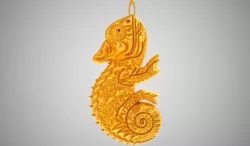Chameleon Necklace 3D print model