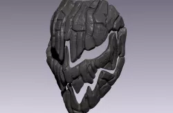 Charred mask 3D print model