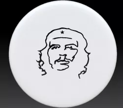 che guevara painting stencil  3D print model