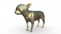 Chihuahua figure 2 3D print model