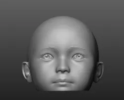 Child head mannequin 3D print model