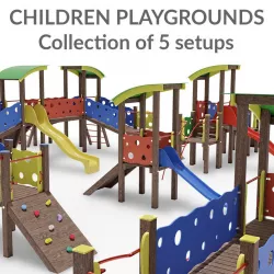 Children Playground Collection 3D model